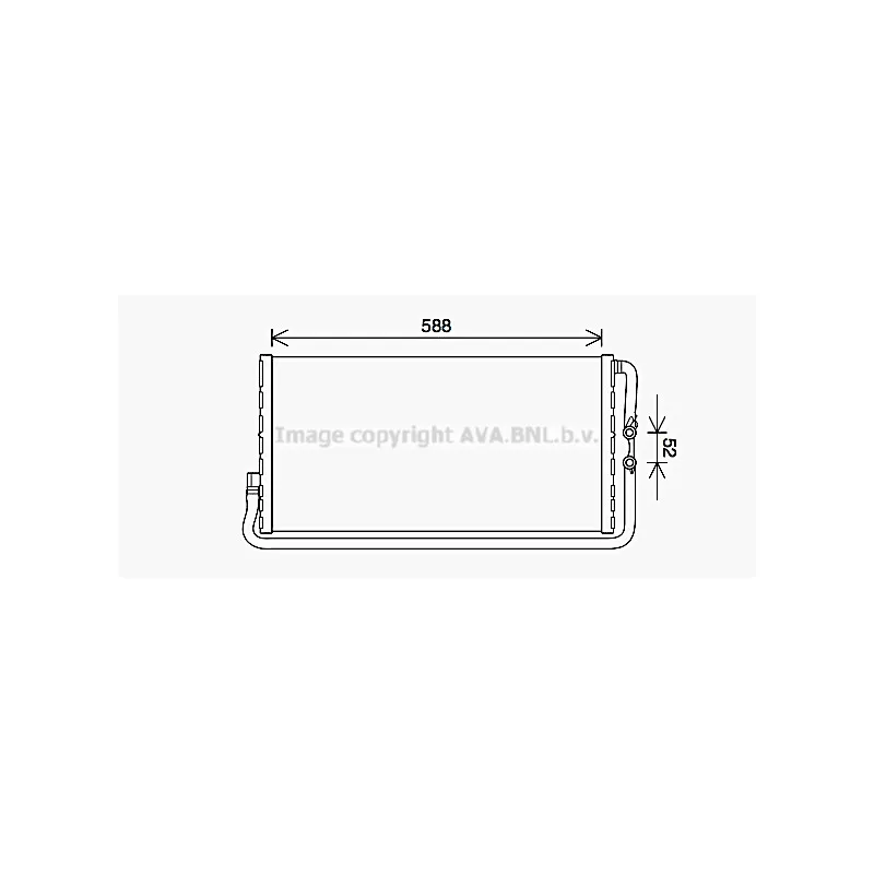 Radiateur, refroidissement du moteur AVA QUALITY COOLING BW2568