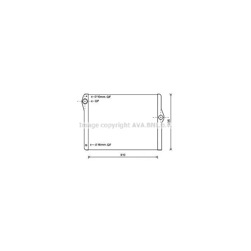 Radiateur, refroidissement du moteur AVA QUALITY COOLING BW2596