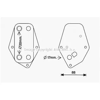 Radiateur d'huile AVA QUALITY COOLING BW3557