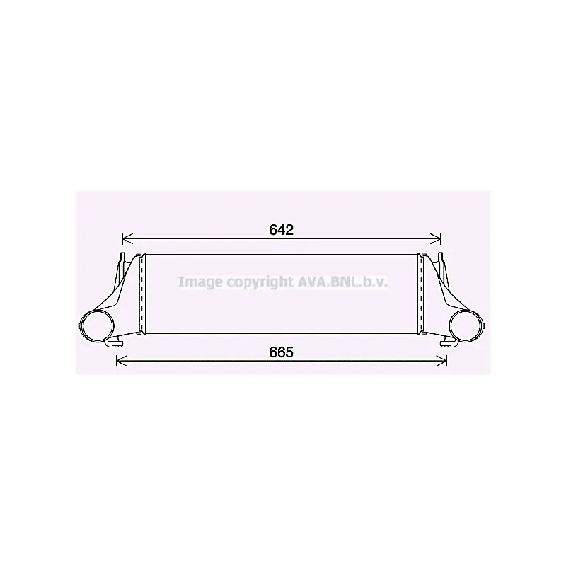 Intercooler, échangeur AVA QUALITY COOLING BW4576