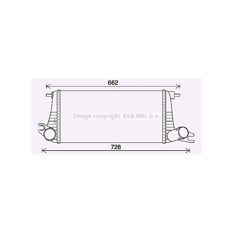Intercooler, échangeur AVA QUALITY COOLING BW4577