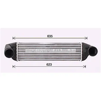 Intercooler, échangeur AVA QUALITY COOLING BW4581