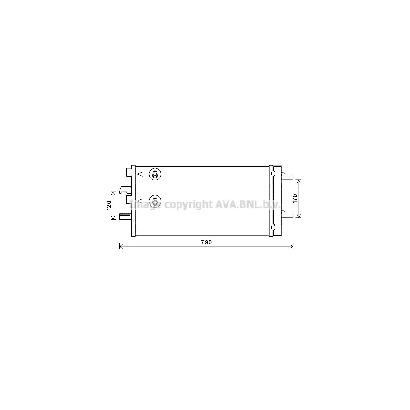 Condenseur, climatisation AVA QUALITY COOLING BW5550D