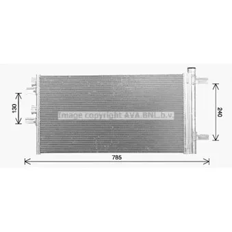 Condenseur, climatisation AVA QUALITY COOLING BW5606D