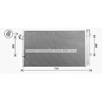 Condenseur, climatisation AVA QUALITY COOLING BW5609D