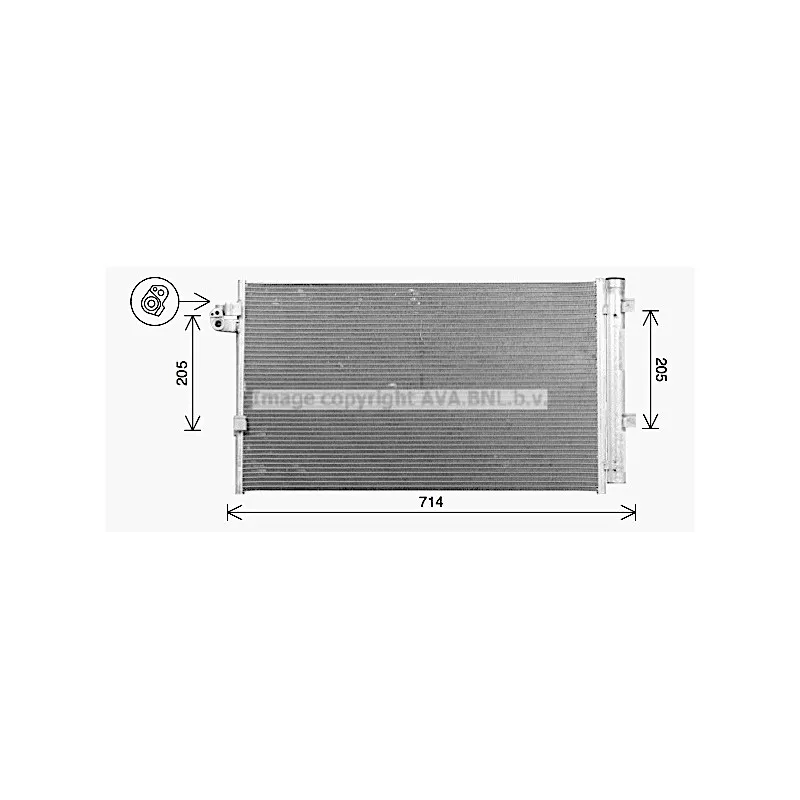 Condenseur, climatisation AVA QUALITY COOLING BW5609D