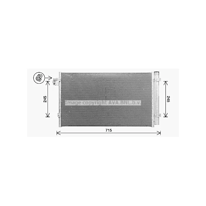 Condenseur, climatisation AVA QUALITY COOLING BW5616D