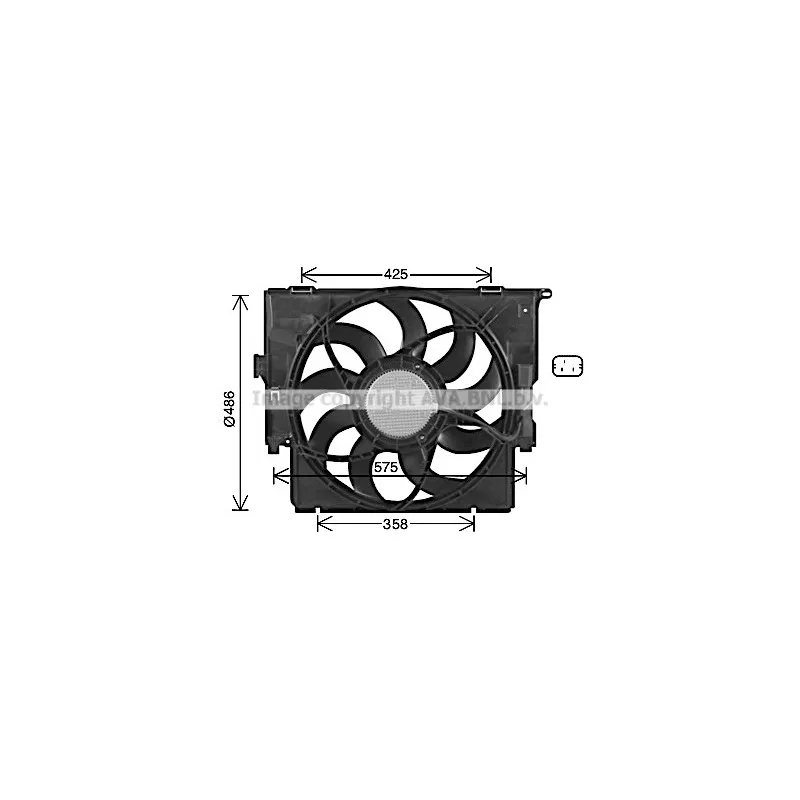 Ventilateur, refroidissement du moteur AVA QUALITY COOLING BW7591