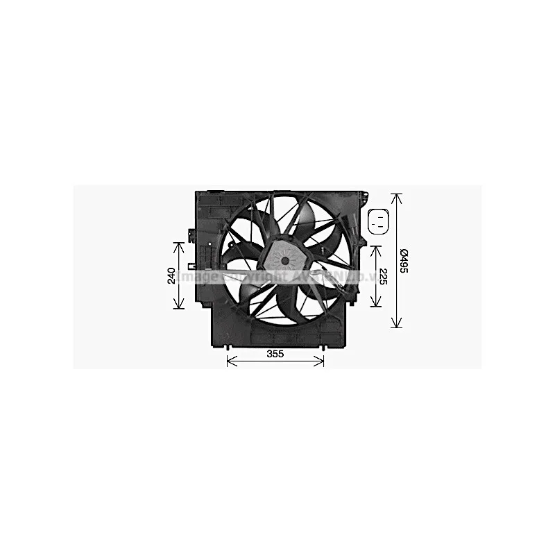 Ventilateur, refroidissement du moteur AVA QUALITY COOLING BW7598