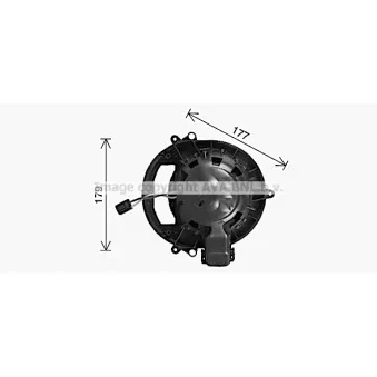 Moteur électrique, pulseur d'air habitacle AVA QUALITY COOLING BW8611