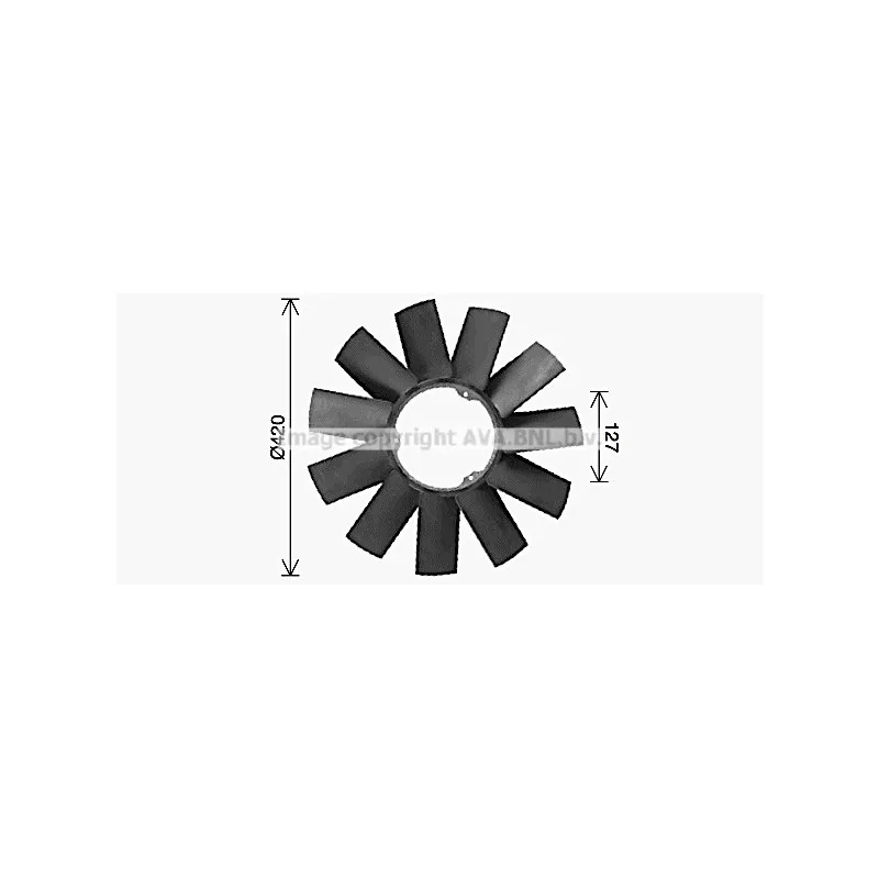 Roue du souffleur, refroidissementdu moteur AVA QUALITY COOLING BWB590