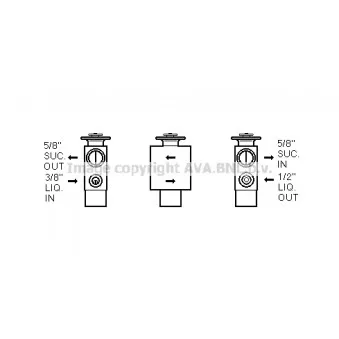 Détendeur, climatisation AVA QUALITY COOLING CL1005