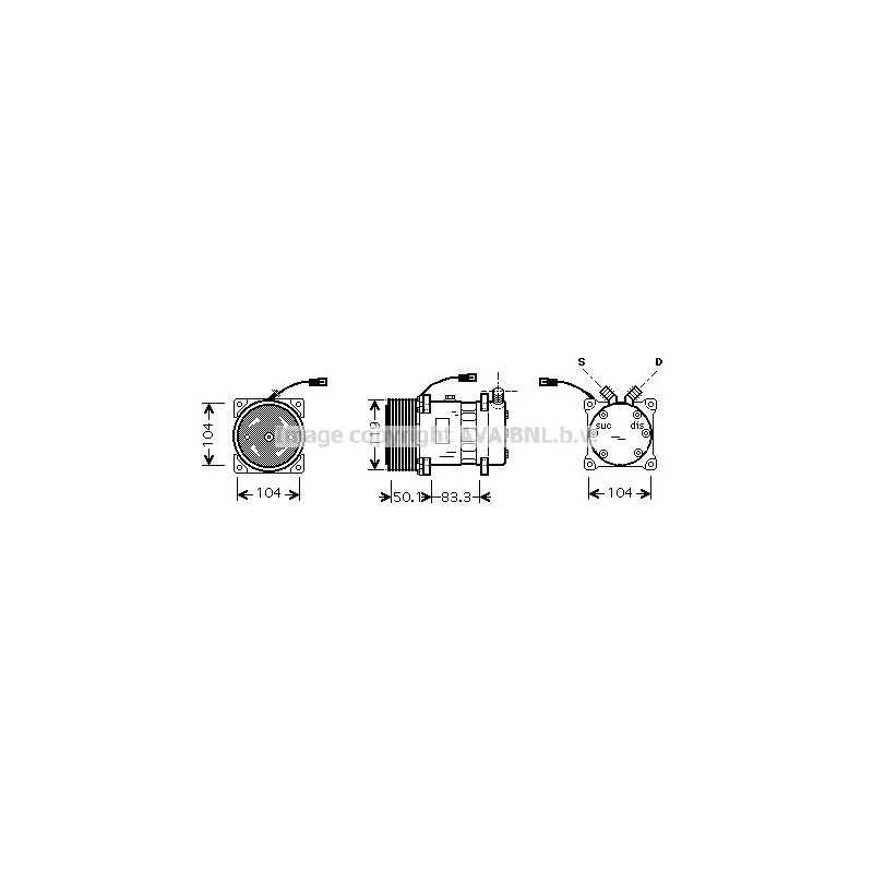 Compresseur, climatisation AVA QUALITY COOLING CLAK002