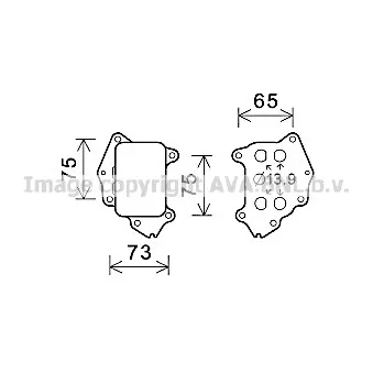 Radiateur d'huile AVA QUALITY COOLING CN3309