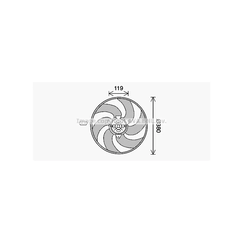 Ventilateur, refroidissement du moteur AVA QUALITY COOLING CN7555