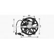 Ventilateur, refroidissement du moteur AVA QUALITY COOLING CN7556 - Visuel 1