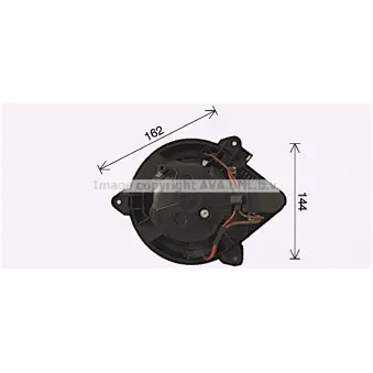 Moteur électrique, pulseur d'air habitacle AVA QUALITY COOLING CN8315