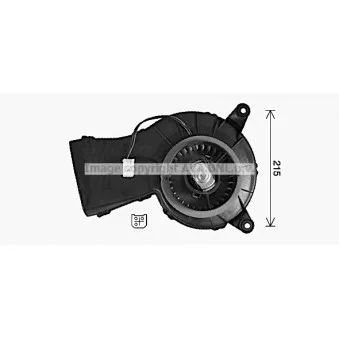 Moteur électrique, pulseur d'air habitacle AVA QUALITY COOLING CN8331