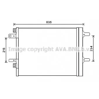 Condenseur, climatisation AVA QUALITY COOLING CNA5308D