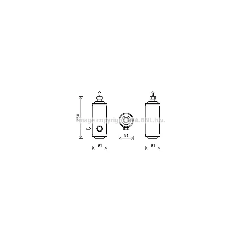 Filtre déshydratant, climatisation AVA QUALITY COOLING CPD008