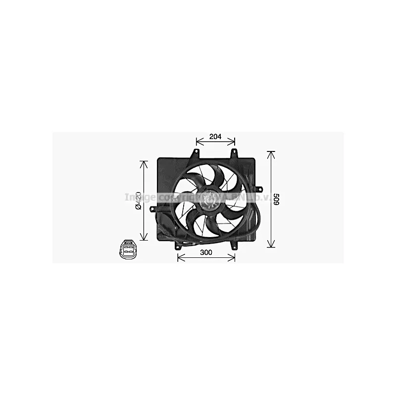 Ventilateur, refroidissement du moteur AVA QUALITY COOLING CR7514