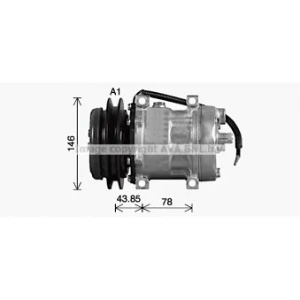 Compresseur, climatisation AVA QUALITY COOLING CSAK061