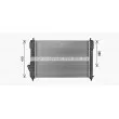 Radiateur, refroidissement du moteur AVA QUALITY COOLING CT2075 - Visuel 2