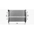 Radiateur, refroidissement du moteur AVA QUALITY COOLING CT2083 - Visuel 1