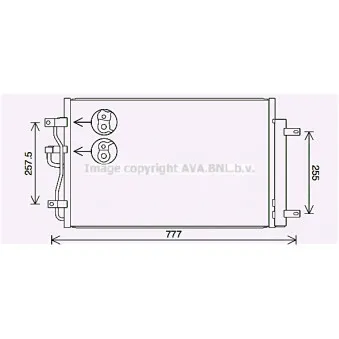 Condenseur, climatisation AVA QUALITY COOLING CT5068D