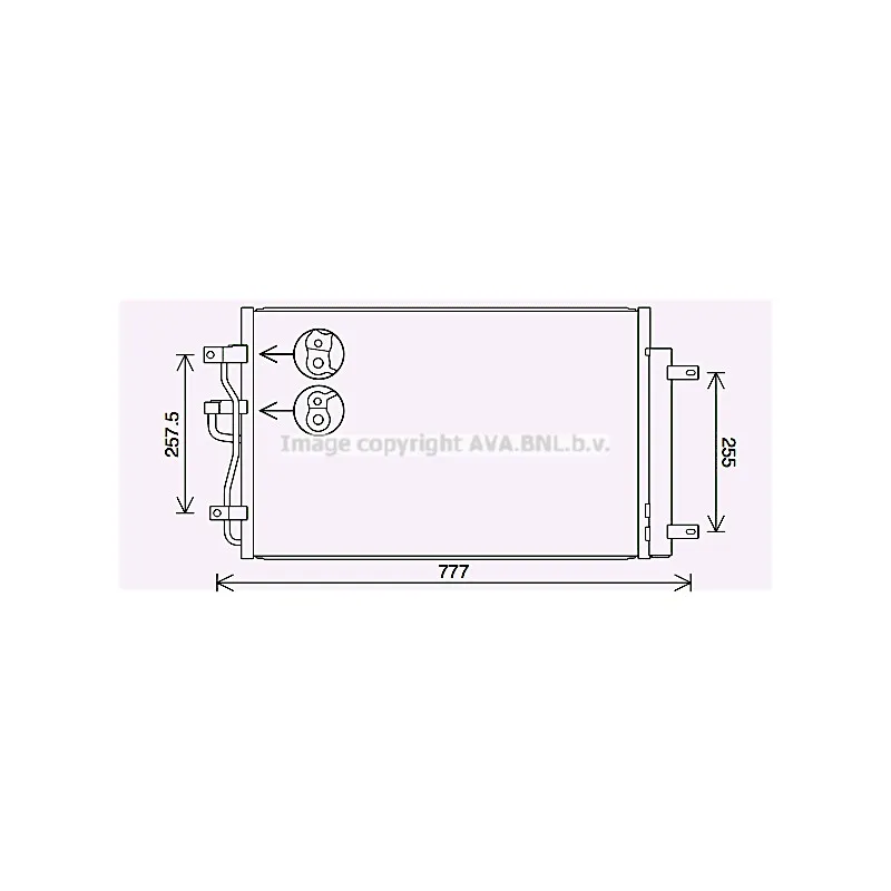 Condenseur, climatisation AVA QUALITY COOLING CT5068D