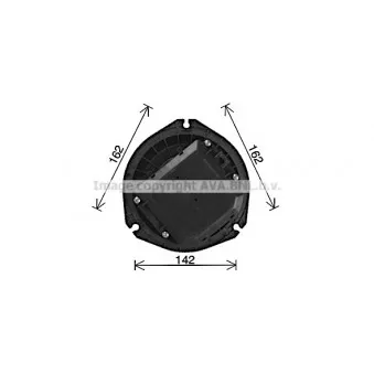 Moteur électrique, pulseur d'air habitacle AVA QUALITY COOLING CT8082