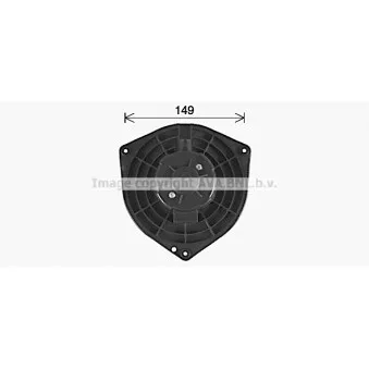 Moteur électrique, pulseur d'air habitacle AVA QUALITY COOLING CT8085