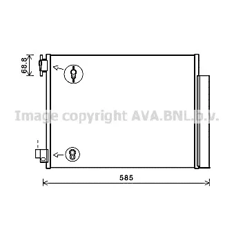 Condenseur, climatisation AVA QUALITY COOLING DAA5011D