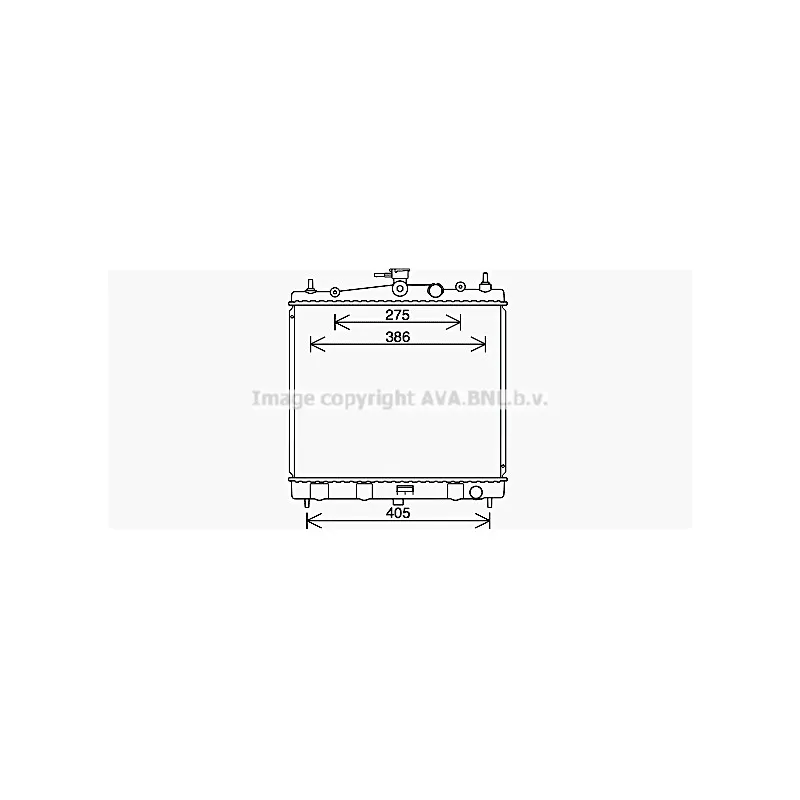 Radiateur, refroidissement du moteur AVA QUALITY COOLING DN2454