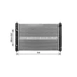 Radiateur, refroidissement du moteur AVA QUALITY COOLING DN2468 - Visuel 1