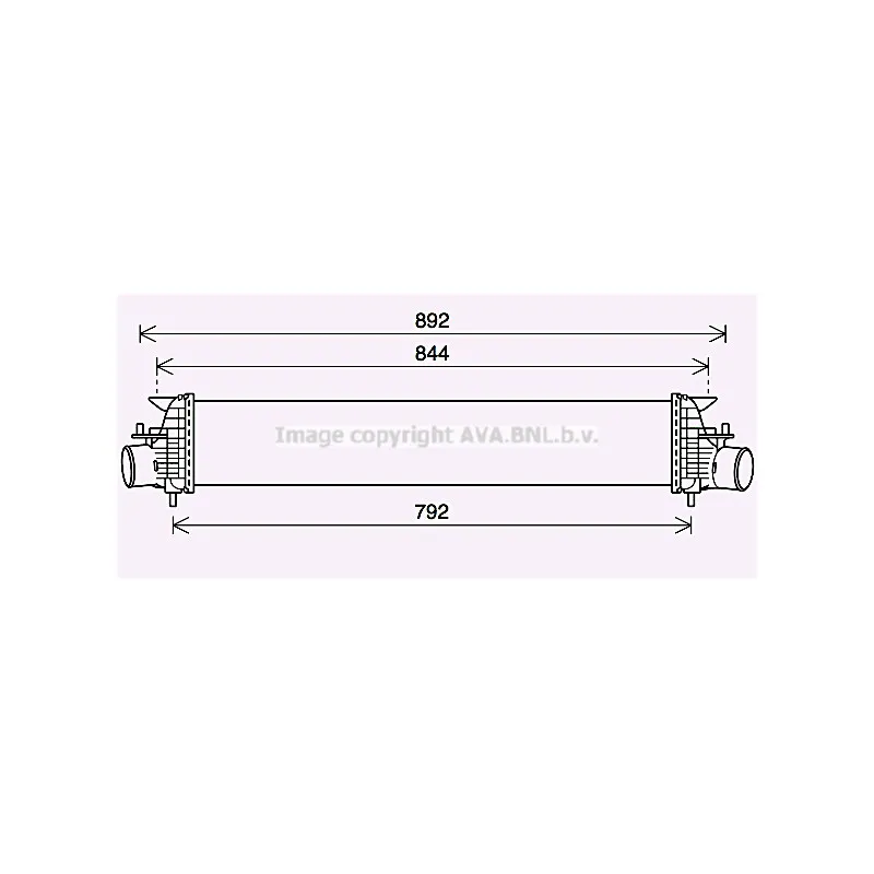 Intercooler, échangeur AVA QUALITY COOLING DN4438