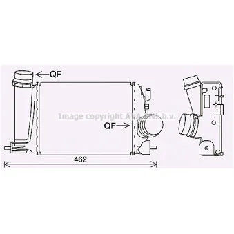 Intercooler, échangeur AVA QUALITY COOLING
