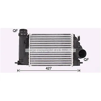 Intercooler, échangeur AVA QUALITY COOLING DN4458
