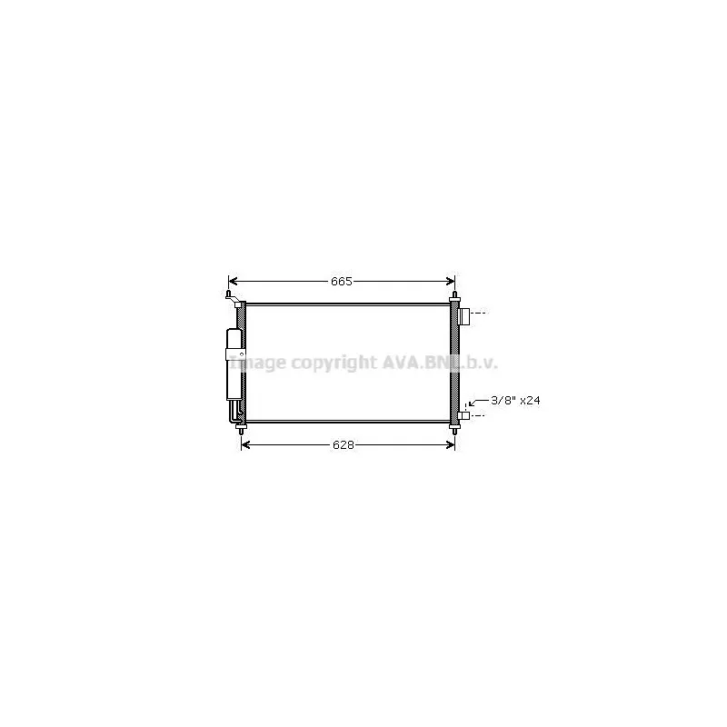 Condenseur, climatisation AVA QUALITY COOLING DN5251D