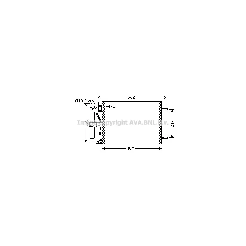 Condenseur, climatisation AVA QUALITY COOLING DN5252D
