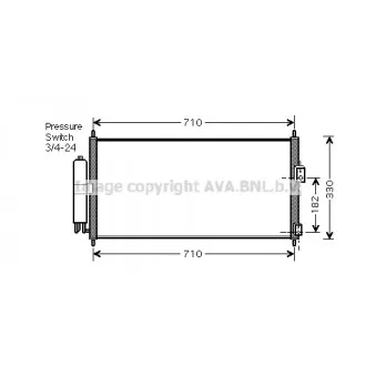 Condenseur, climatisation AVA QUALITY COOLING DN5270D