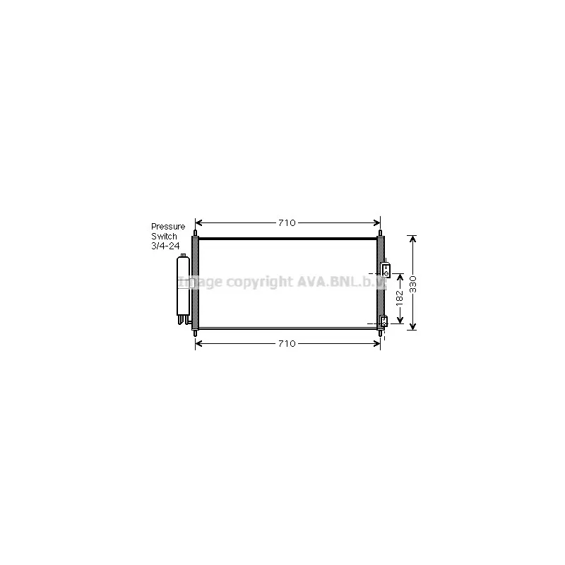 Condenseur, climatisation AVA QUALITY COOLING DN5270D