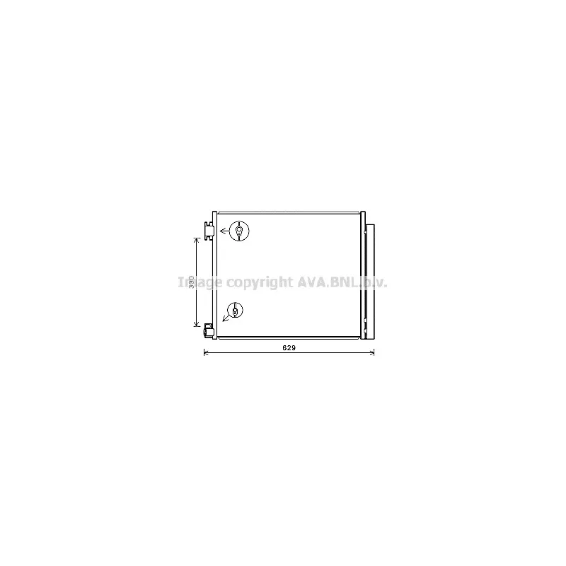 Condenseur, climatisation AVA QUALITY COOLING DN5422D