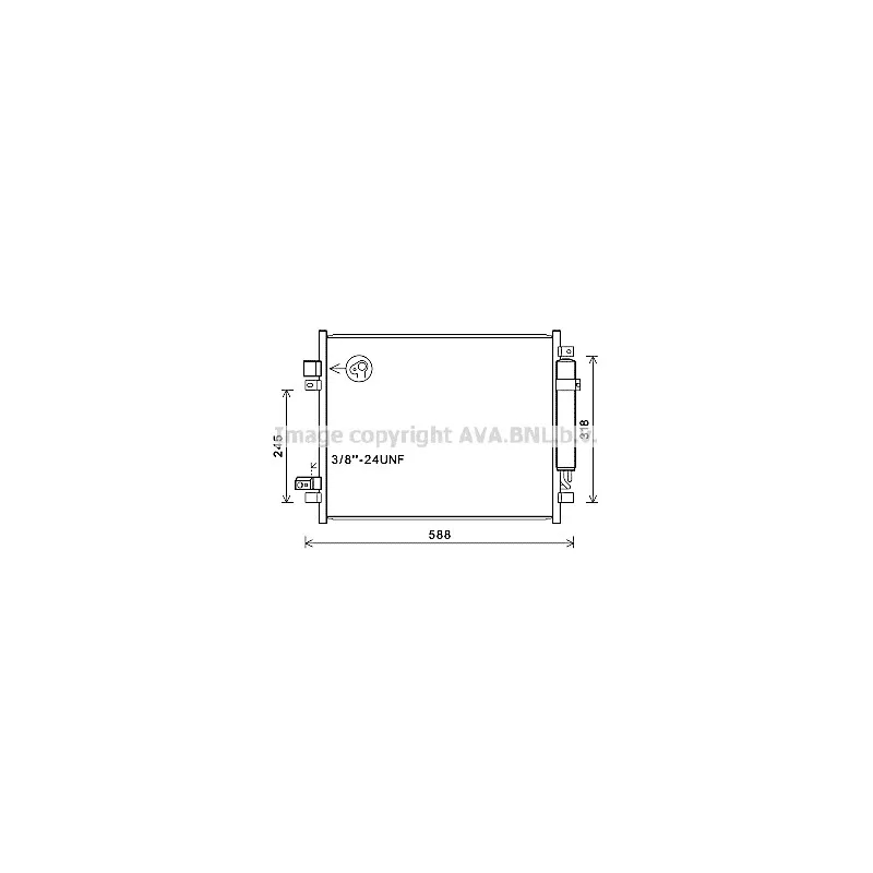 Condenseur, climatisation AVA QUALITY COOLING DN5428D