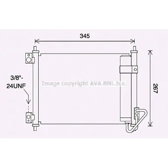 Condenseur, climatisation AVA QUALITY COOLING DN5432D