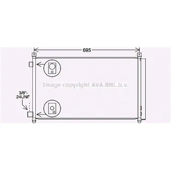 Condenseur, climatisation AVA QUALITY COOLING DN5456D
