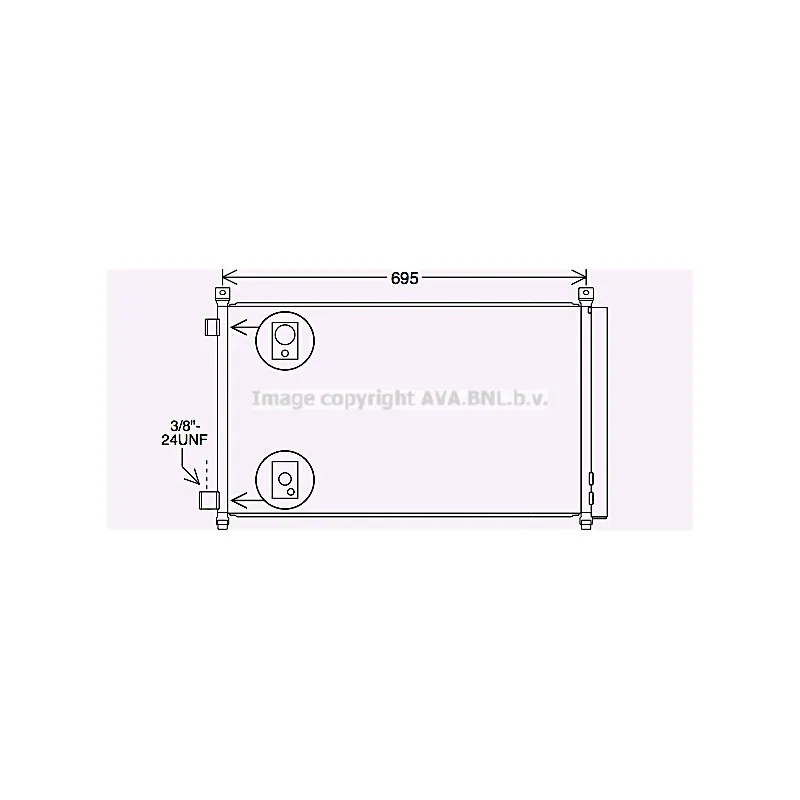 Condenseur, climatisation AVA QUALITY COOLING DN5456D