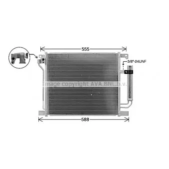 Condenseur, climatisation AVA QUALITY COOLING