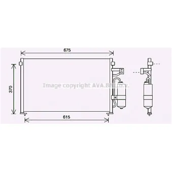 Condenseur, climatisation AVA QUALITY COOLING DW5063D