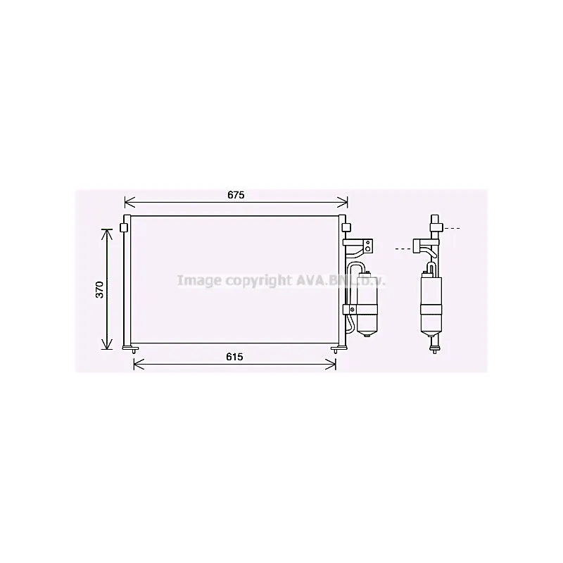 Condenseur, climatisation AVA QUALITY COOLING DW5063D